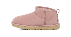Leather Soft UGG Classic Ultra Mini Boot Rose Grey