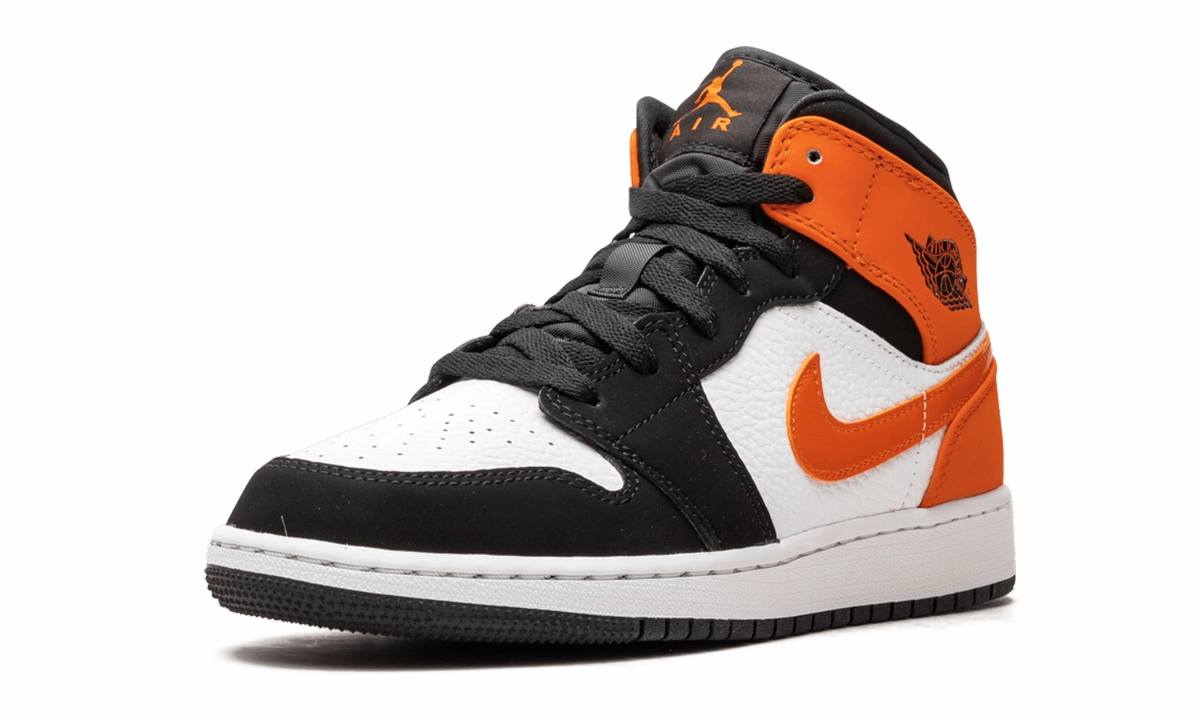On Foot Soccer Field Air Jordan 1 Mid GS "Shattered Backboard"