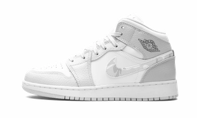 Air Jordan 1 MID SE GS "Grey Camo Swoosh" Easy Wear Distinctive chic