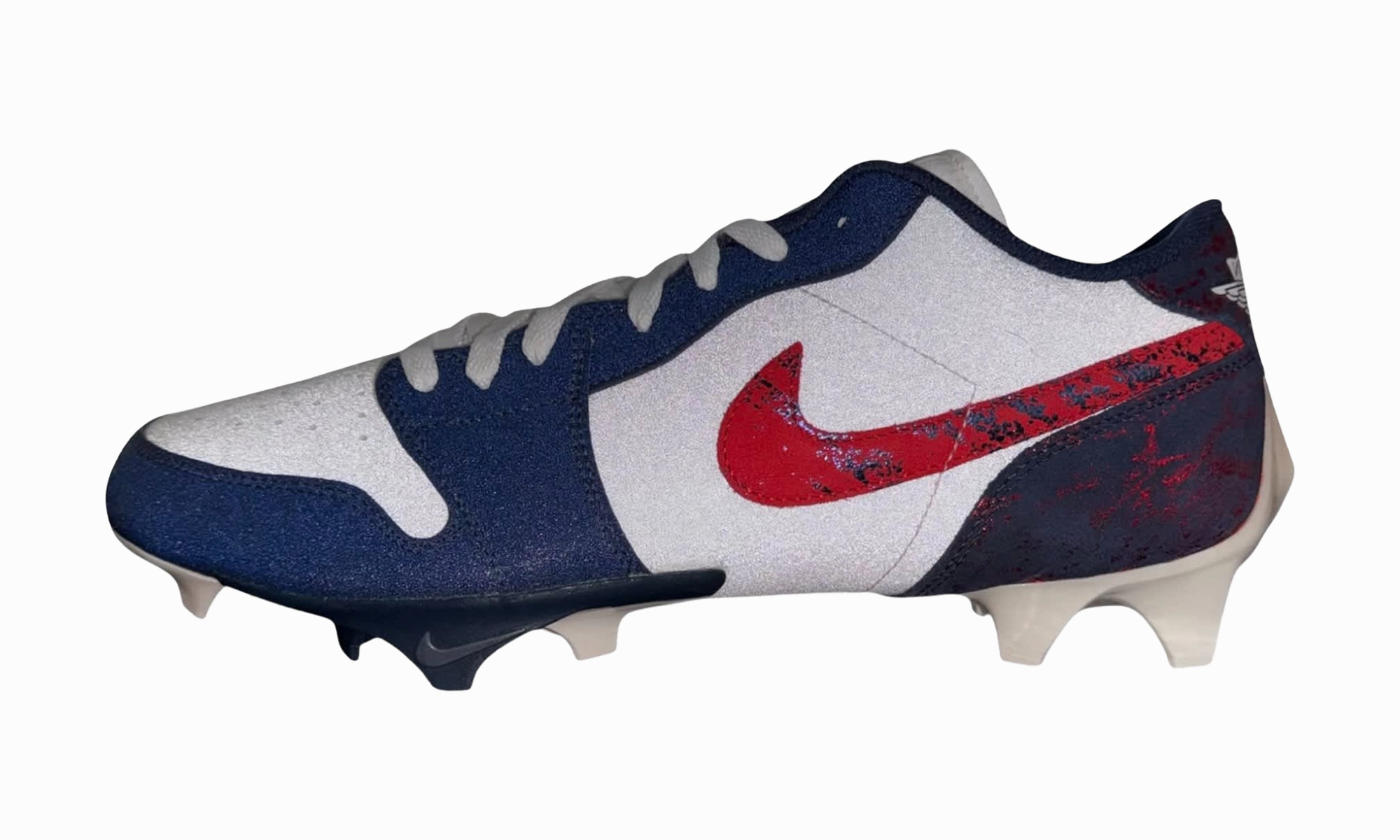 Air Jordan 1 Vapor Edge Low PE Cleats "Howard University" Comfy Fit Optimal ease