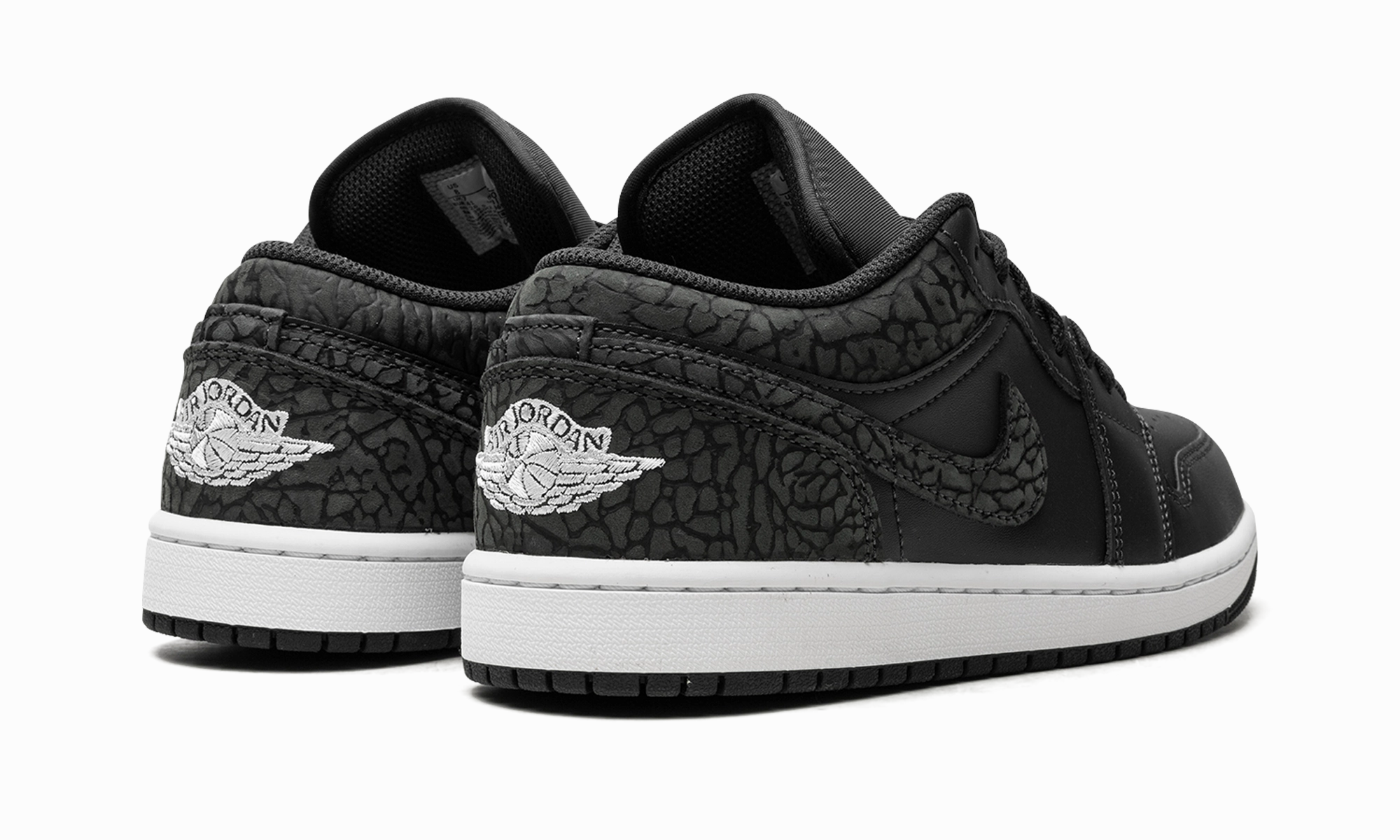 Multi-functional performance Bold Pattern Air Jordan 1 Low "Black Elephant"