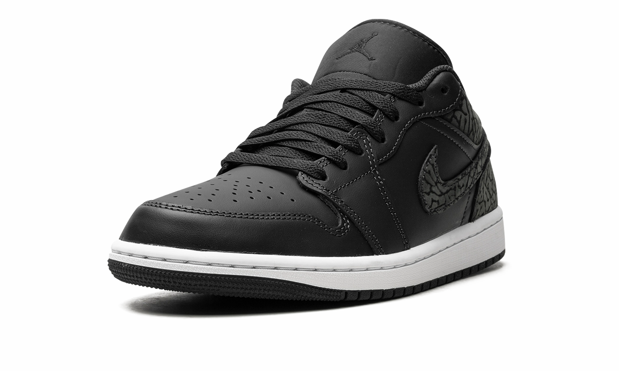 Elevated arch Air Jordan 1 Low "Black Elephant"