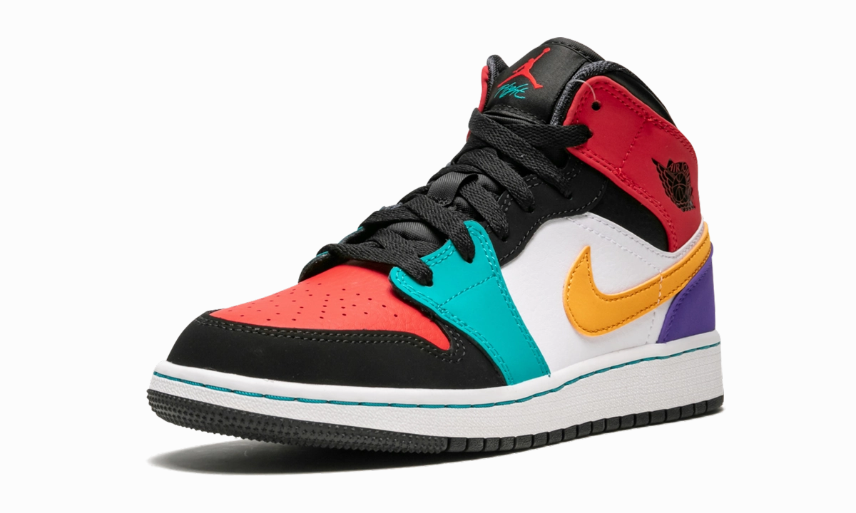 Sweat Control Iconic lining Air Jordan 1 Mid GS "Multicolor"