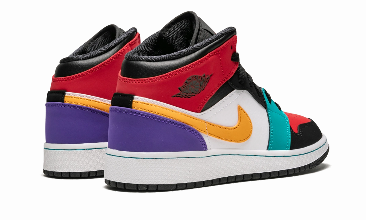 Long-Distance Support Air Jordan 1 Mid GS "Multicolor"