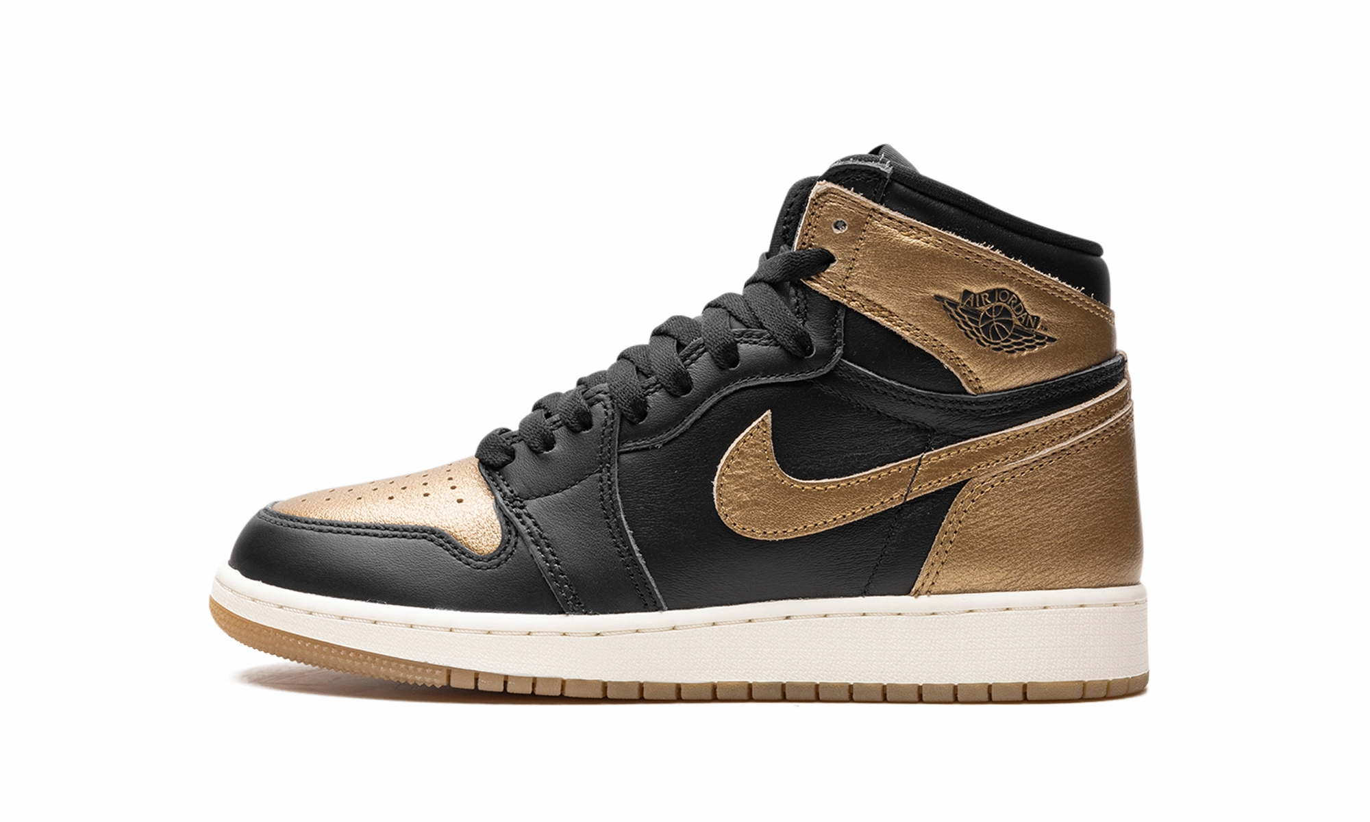 Vibrant fit Air Jordan 1 GS "Black Metallic Gold"
