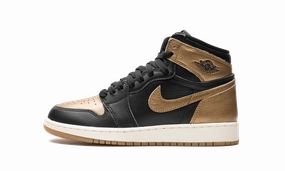 Vibrant fit Air Jordan 1 GS "Black Metallic Gold"