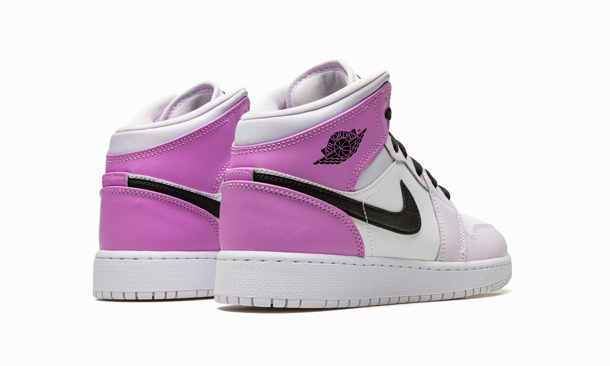 Designer Style Contoured Sole Air Jordan 1 Mid GS "Barely Grape"