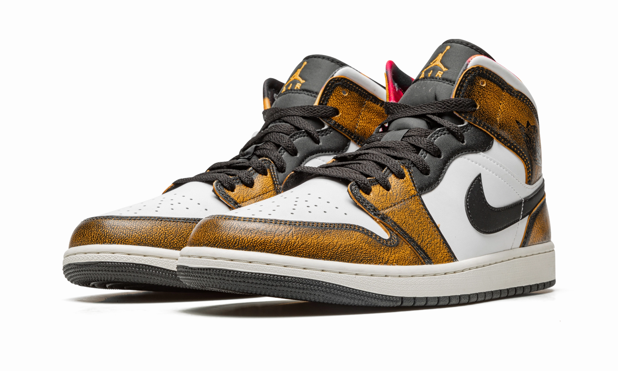 Air Jordan 1 Mid SE "Orange Wear Away" Gym-Ready Daily Support
