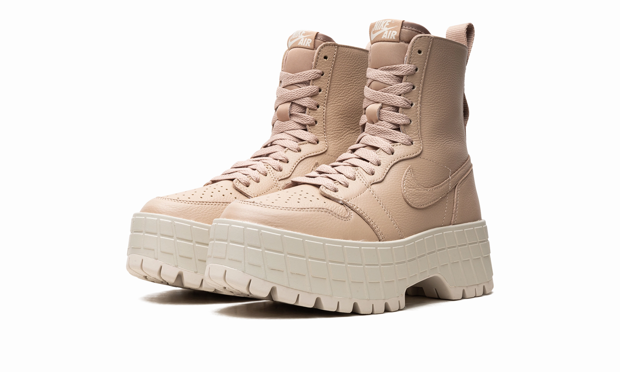 AIR JORDAN 1 BROOKLYN WMNS "Legend Md Brown/Lt Orewood Brn" Superior shock absorption