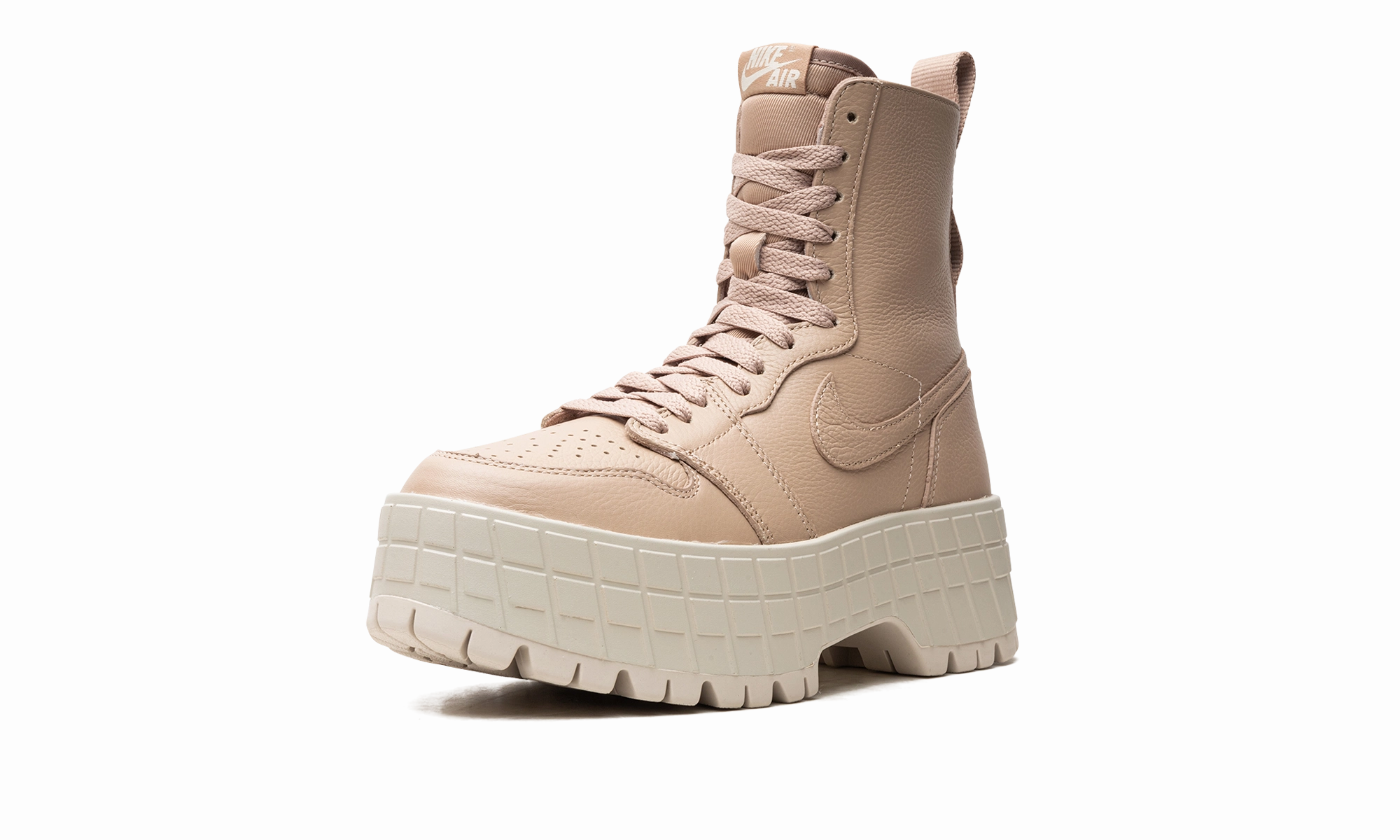 AIR JORDAN 1 BROOKLYN WMNS "Legend Md Brown/Lt Orewood Brn" Travel Essential Adjustable Fit