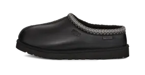 UGG Tasman LTHR Regen Slipper Black Film Ready Bow Base