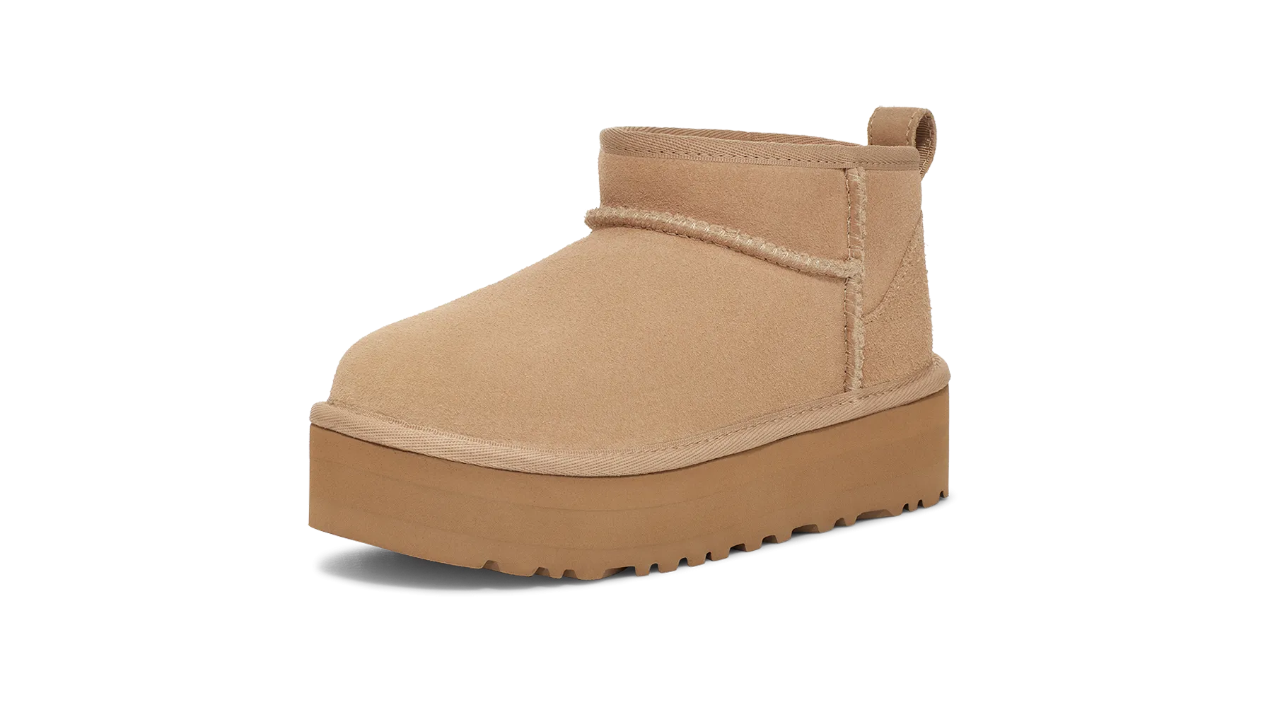 UGG Classic Ultra Mini Platform Boot Sand (Kids) Winter Warm