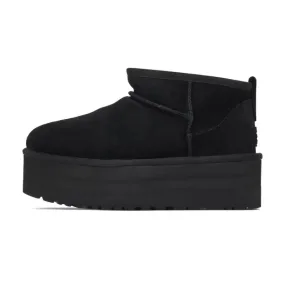 UGG Ultra Mini Platform Black Fabric Sole
