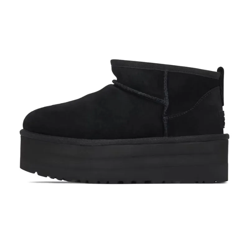 Rain Proof Pattern Glow UGG Ultra Mini Platform Black