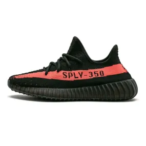 Yeezy Boost 350 V2 Red Stripe Calm Jog Breathable Upper Shoes
