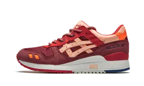 Gel Lyte 3 "Ronnie Fieg Volcano 2.0" running in a historical site shoes cork - sole shoes