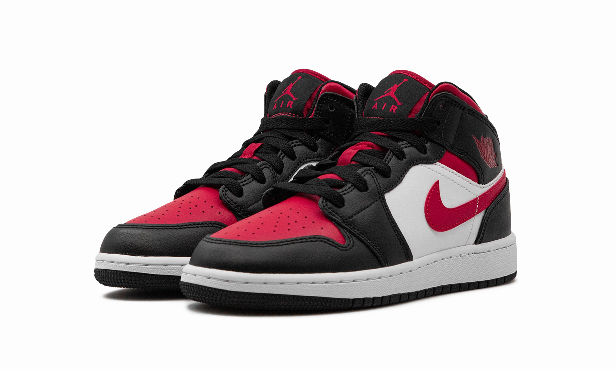 Air Jordan 1 Mid GS "Alternate Bred Toe" Perfect Fit Multi-Functional