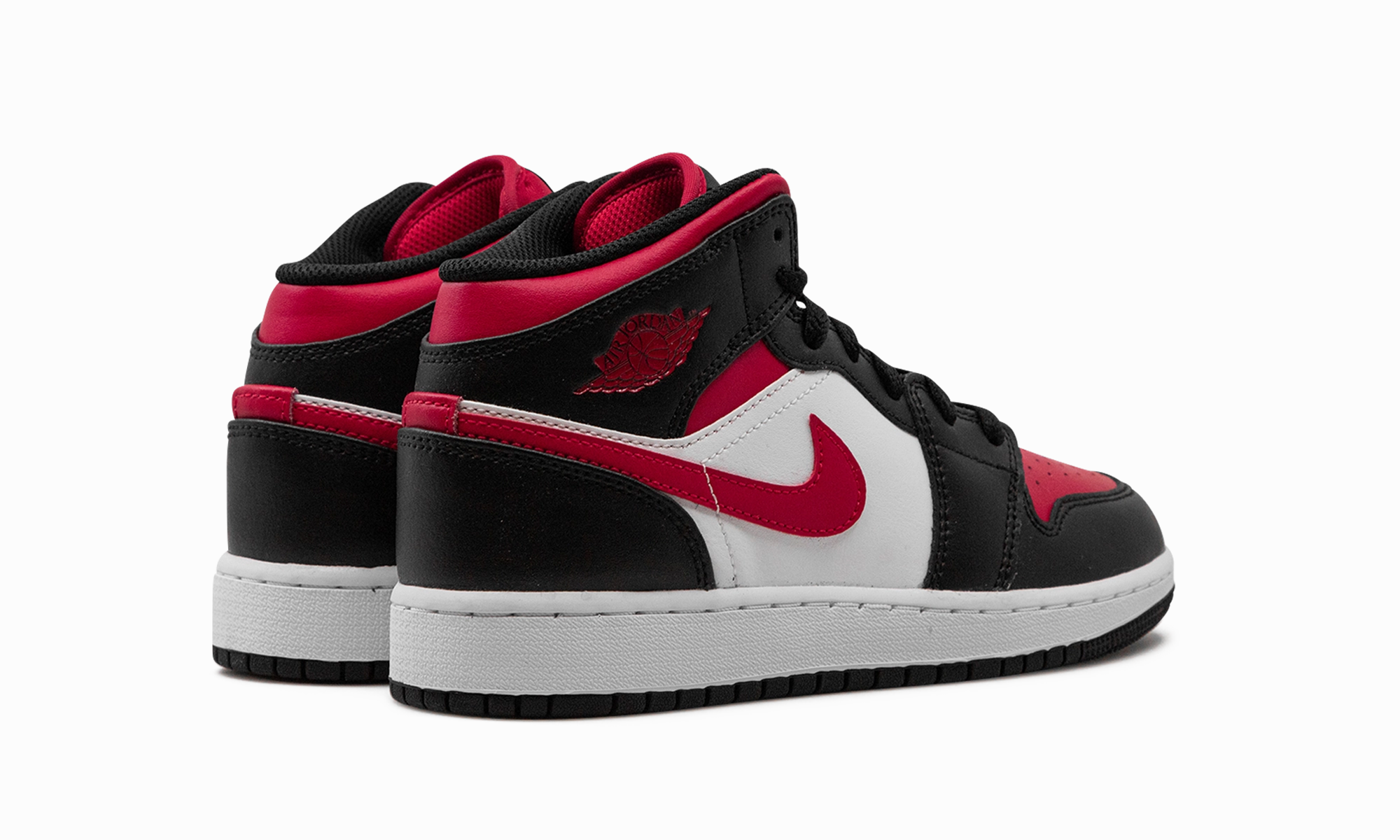 Air Jordan 1 Mid GS "Alternate Bred Toe" Strong Cushion Smart Fit
