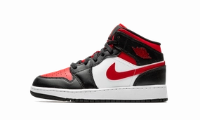 Air Jordan 1 Mid GS "Alternate Bred Toe" Ultra-soft breathability Performance Style