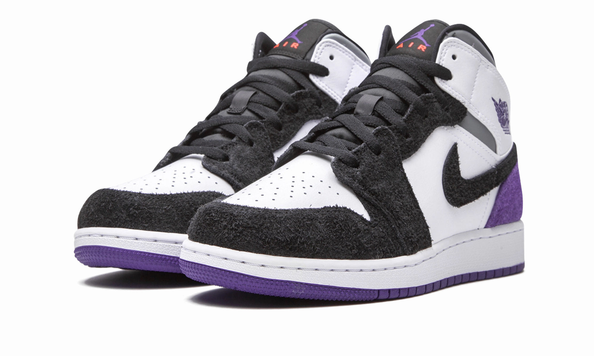 Air Jordan 1 Mid SE GS "Court Purple Suede" Multi-Use Shoes