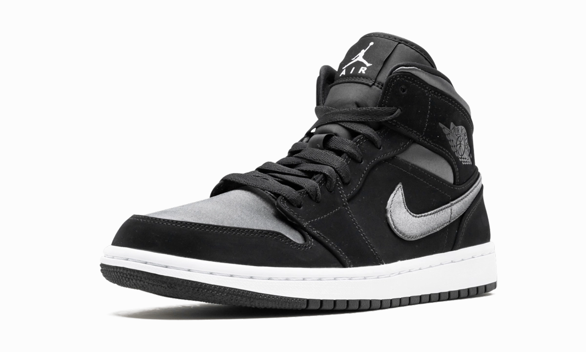 Comfortable Touch Lightweight Support Air Jordan 1 Mid SE "Nylon - Black/Grey"