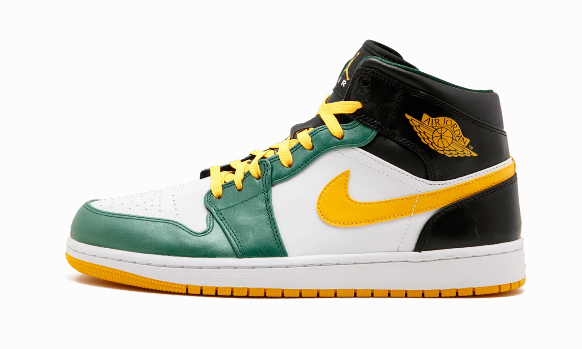 Versatile Silhouette Padded shock absorption Air Jordan 1 Mid "Sonics"