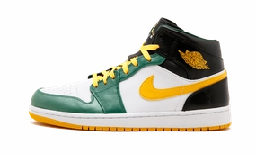 Versatile Silhouette Padded shock absorption Air Jordan 1 Mid "Sonics"
