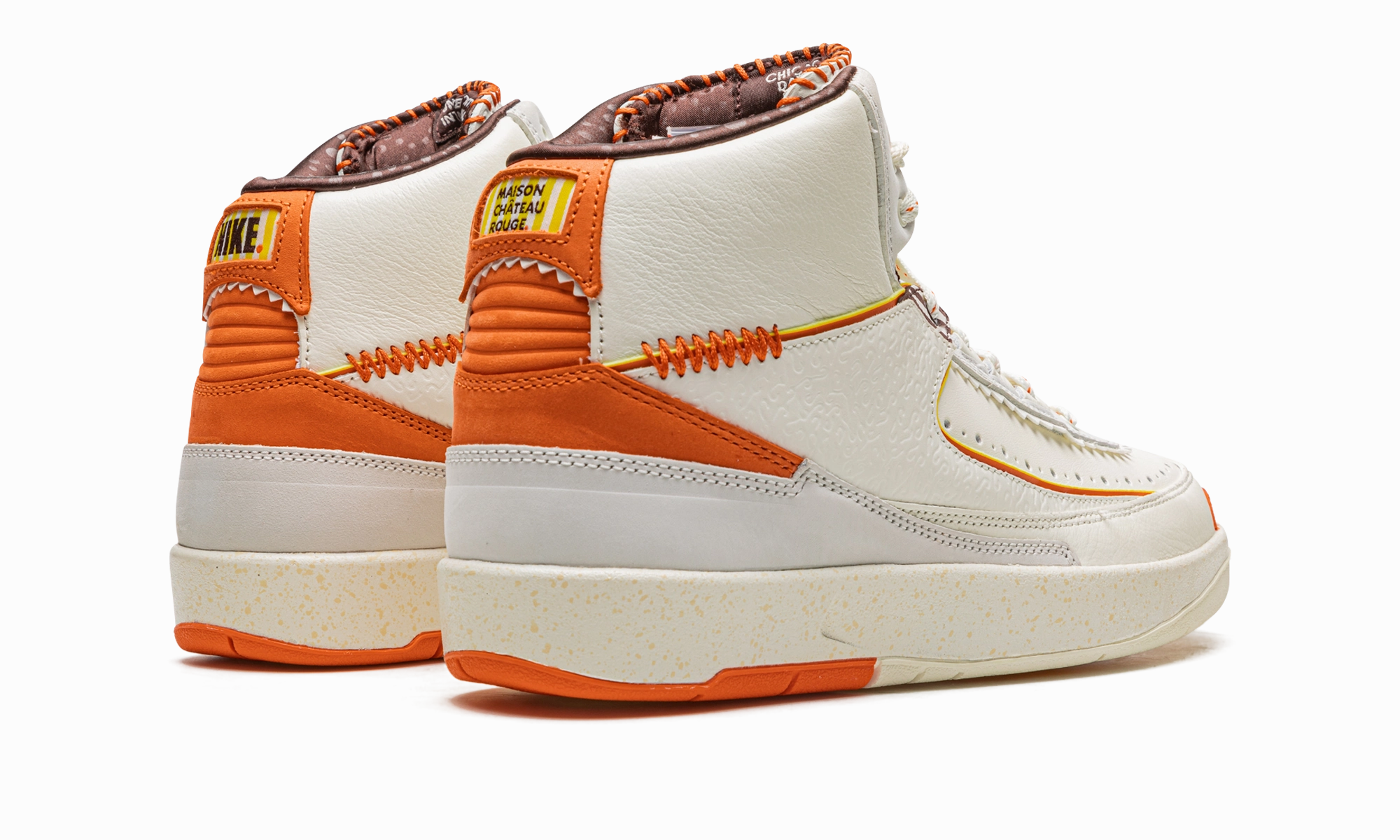 Air Jordan 2 Retro SP "Maison Chateau Rouge" Urban Luxury Ankle padding