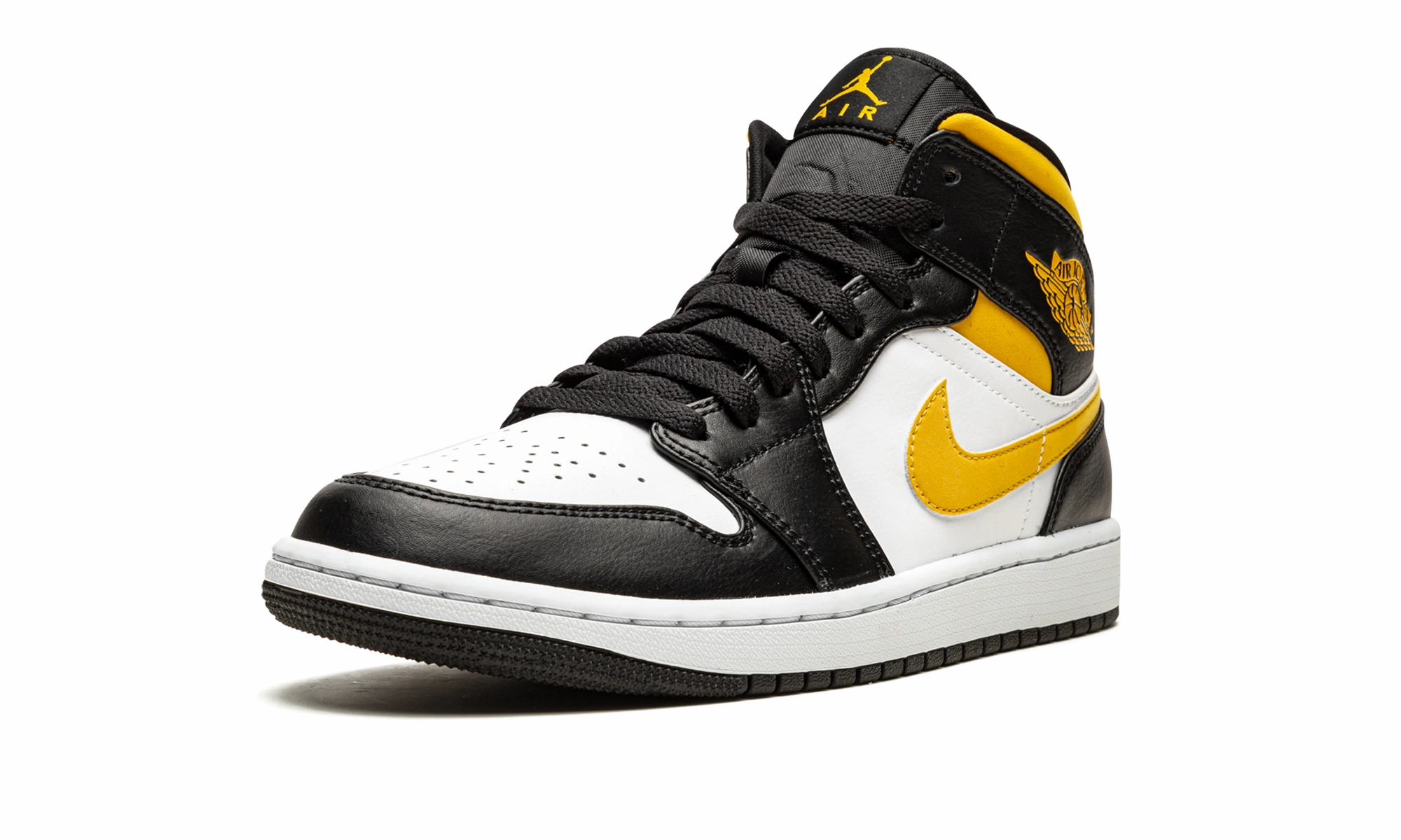 Durable ease Premium Comfort Air Jordan 1 Mid "White / Pollen / Black"