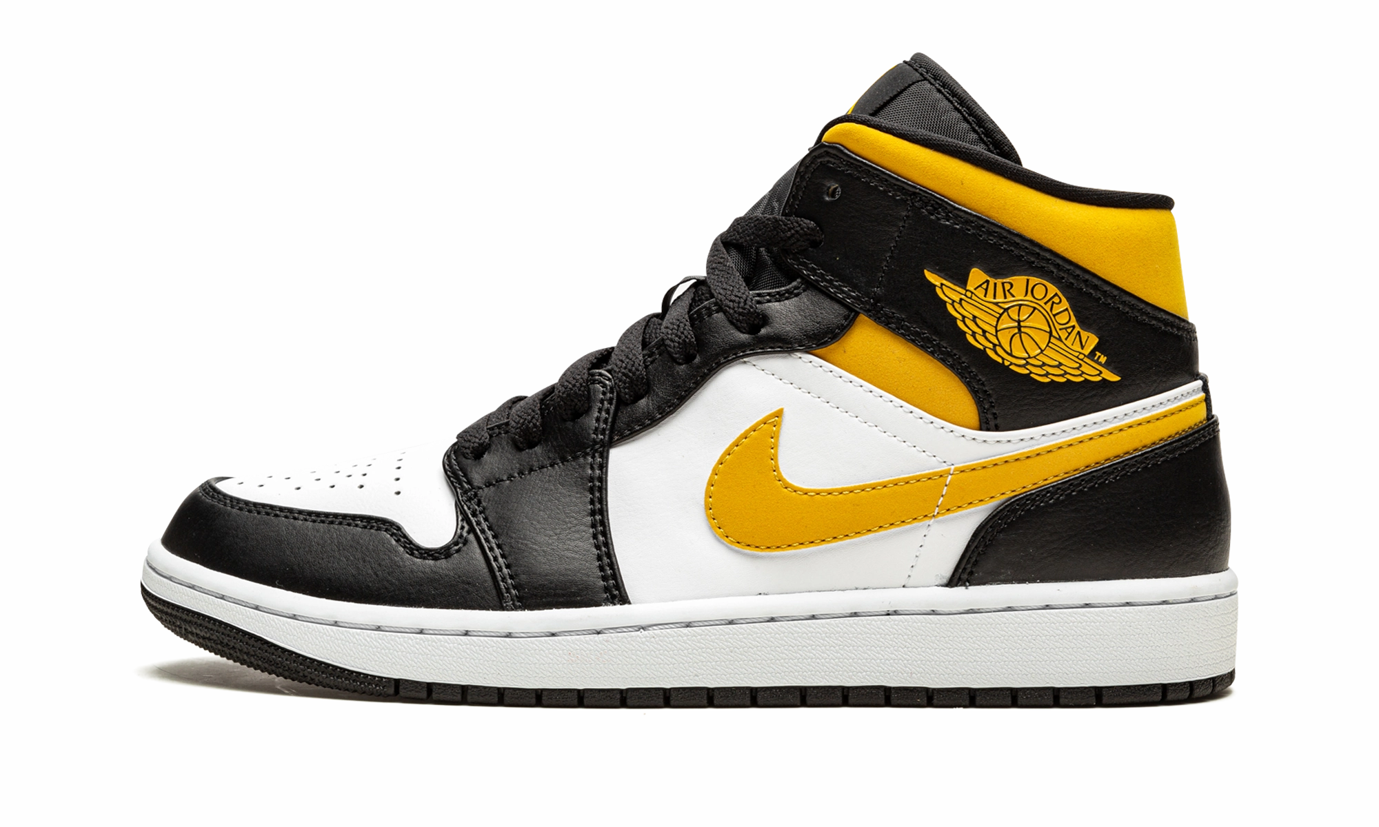 Timeless Support Air Jordan 1 Mid "White / Pollen / Black"
