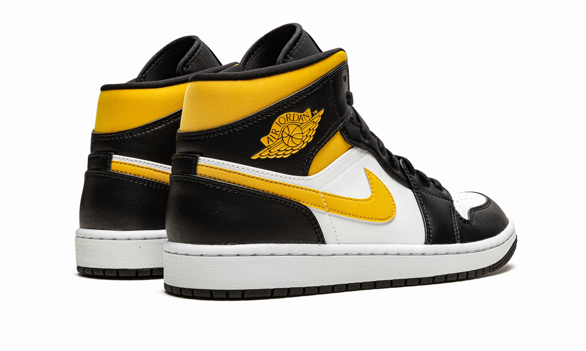Balance Sole Step Boost Air Jordan 1 Mid "White / Pollen / Black"