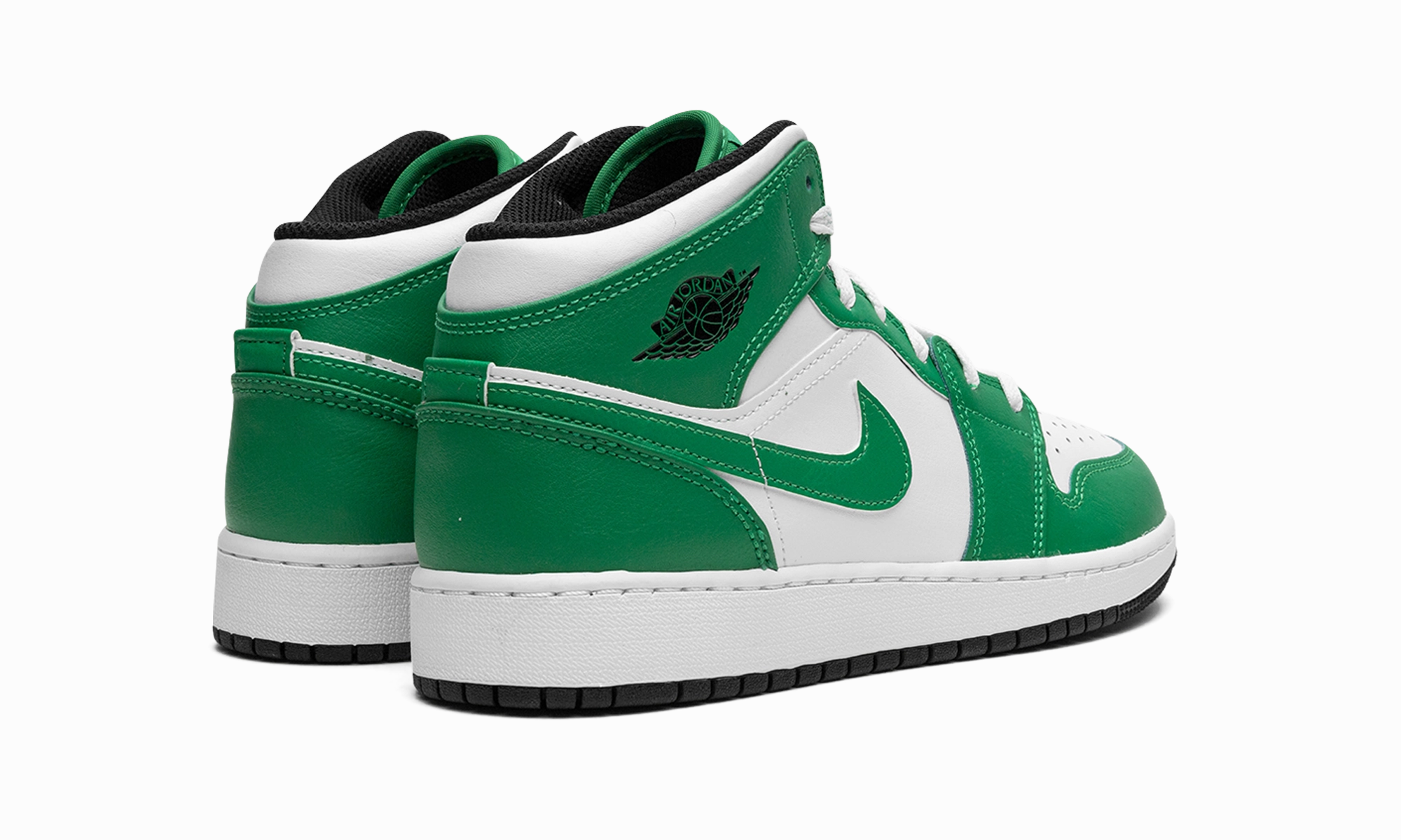 Bounce Tech fresh feel Air Jordan 1 Mid GS "Lucky Green"