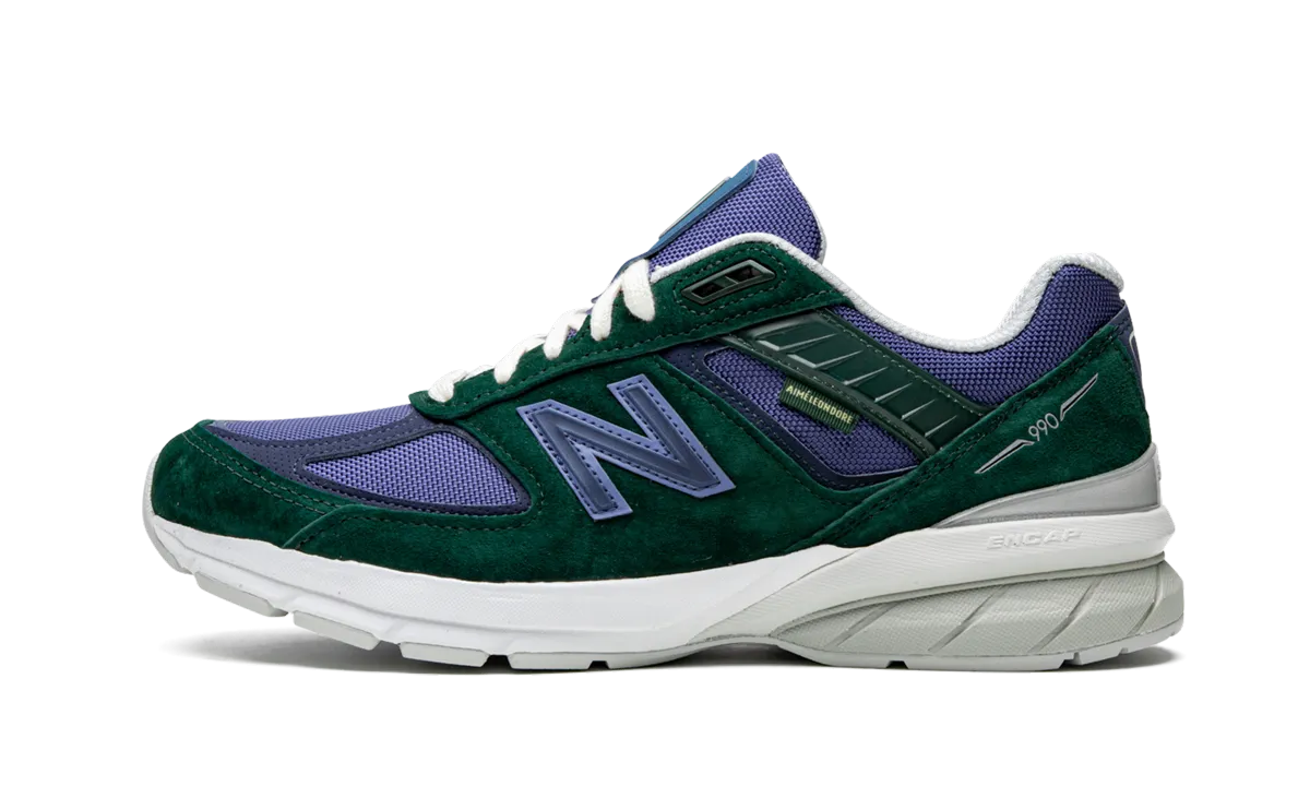 990 v5 "Aime Leon Dore - Botanical Green" Comfort Layer zigzag - design shoes