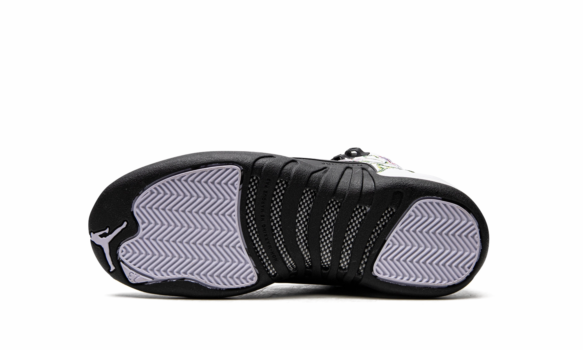 perforated upper shoes Air Jordan 12 GS "Floral"