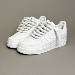 Nike Air Force 1 Canvas Rope Laces White??V1 stability - feature shoes