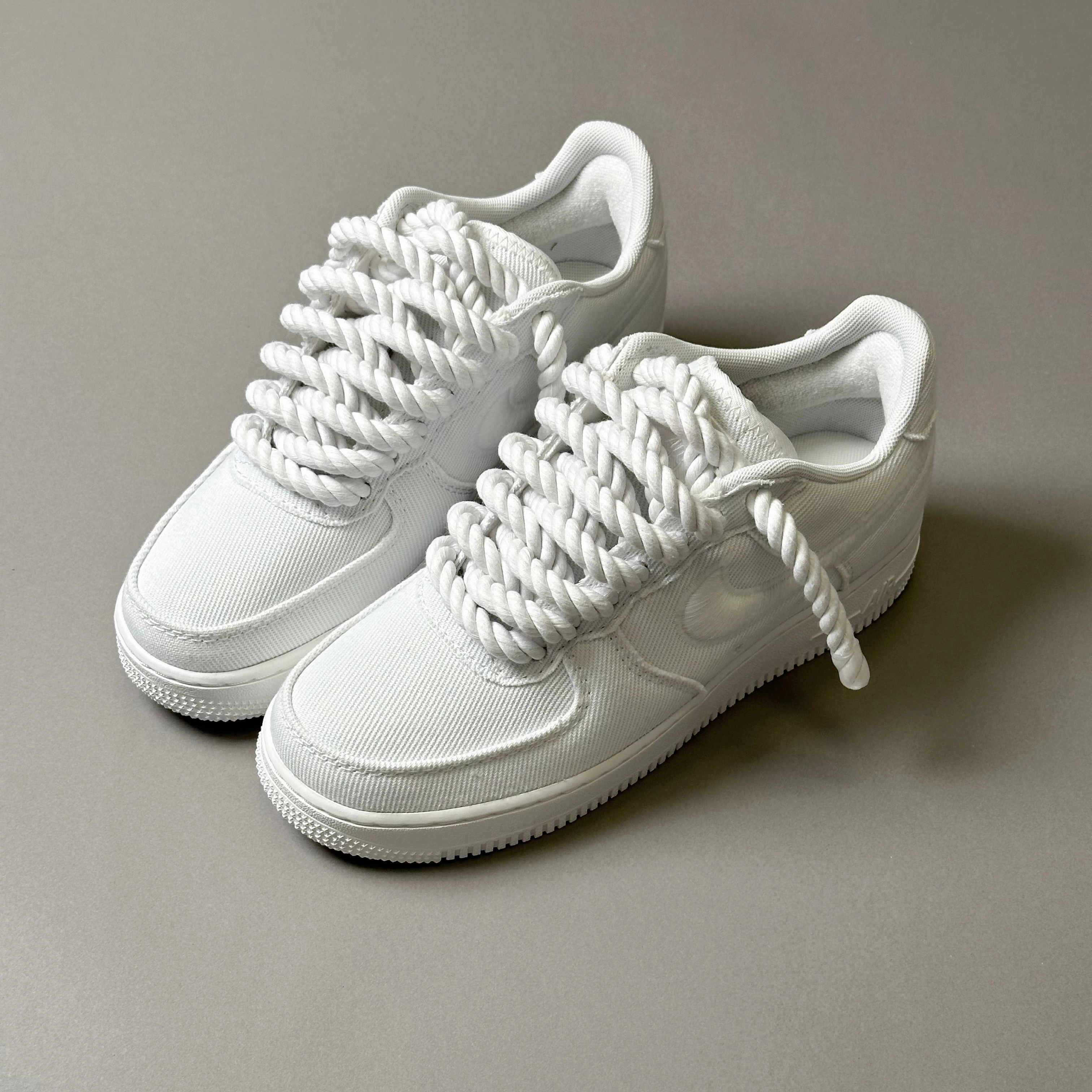 running during work breaks long - distance - runner Nike Air Force 1 Canvas Rope Laces White??V1