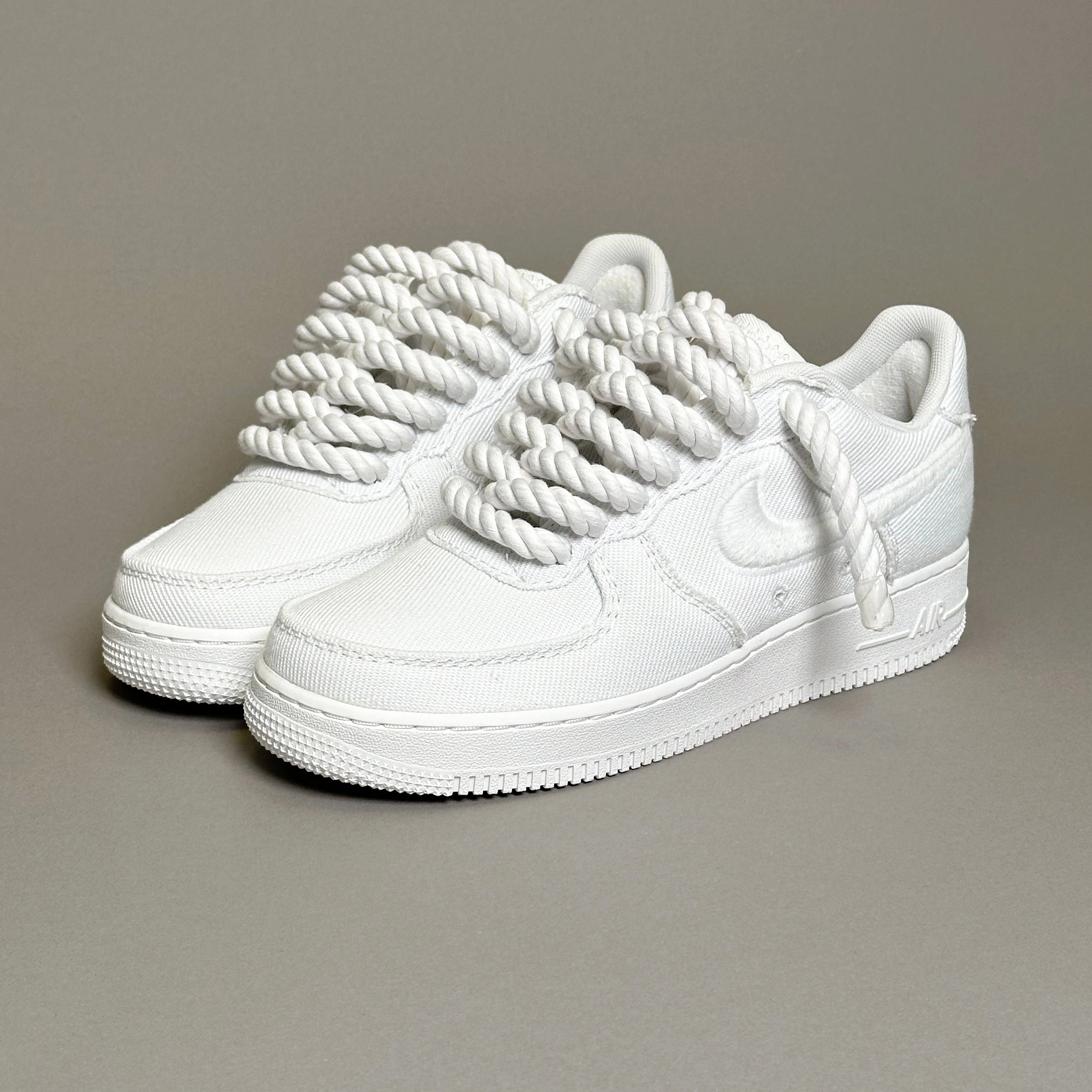 Nike Air Force 1 Canvas Rope Laces White??V1 stability - feature shoes