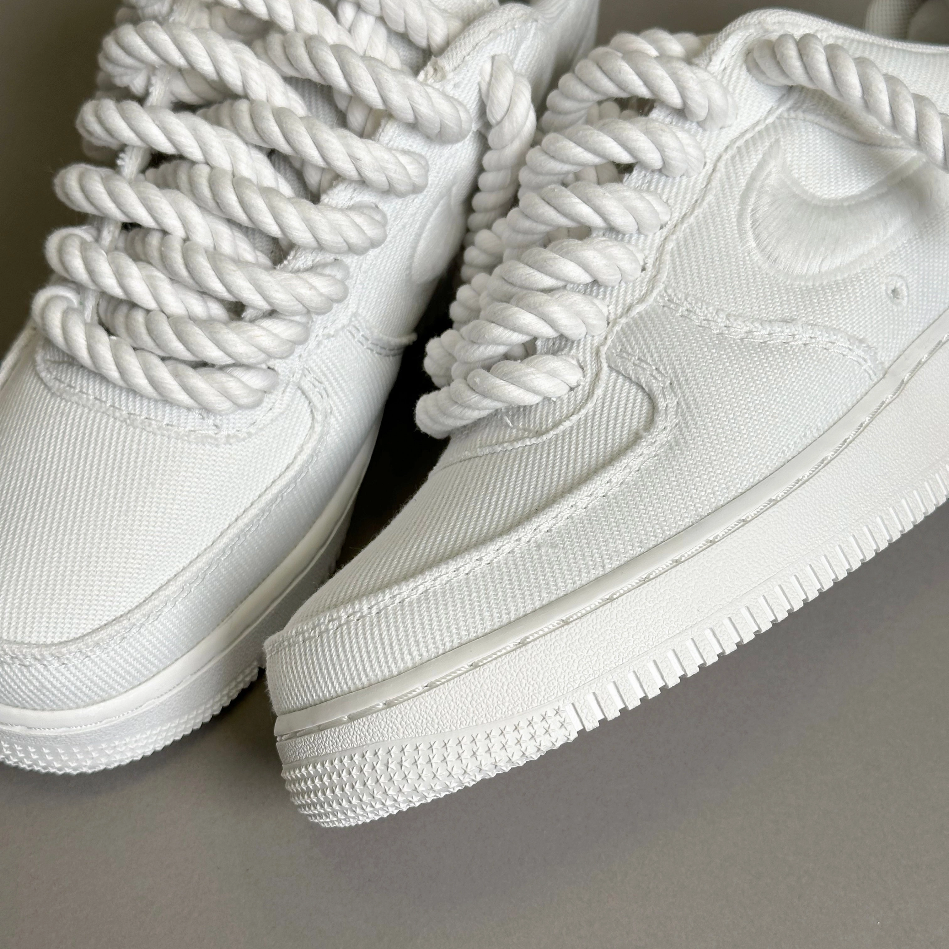 Nike Air Force 1 Canvas Rope Laces White??V1 remarkable durability running alone shoes