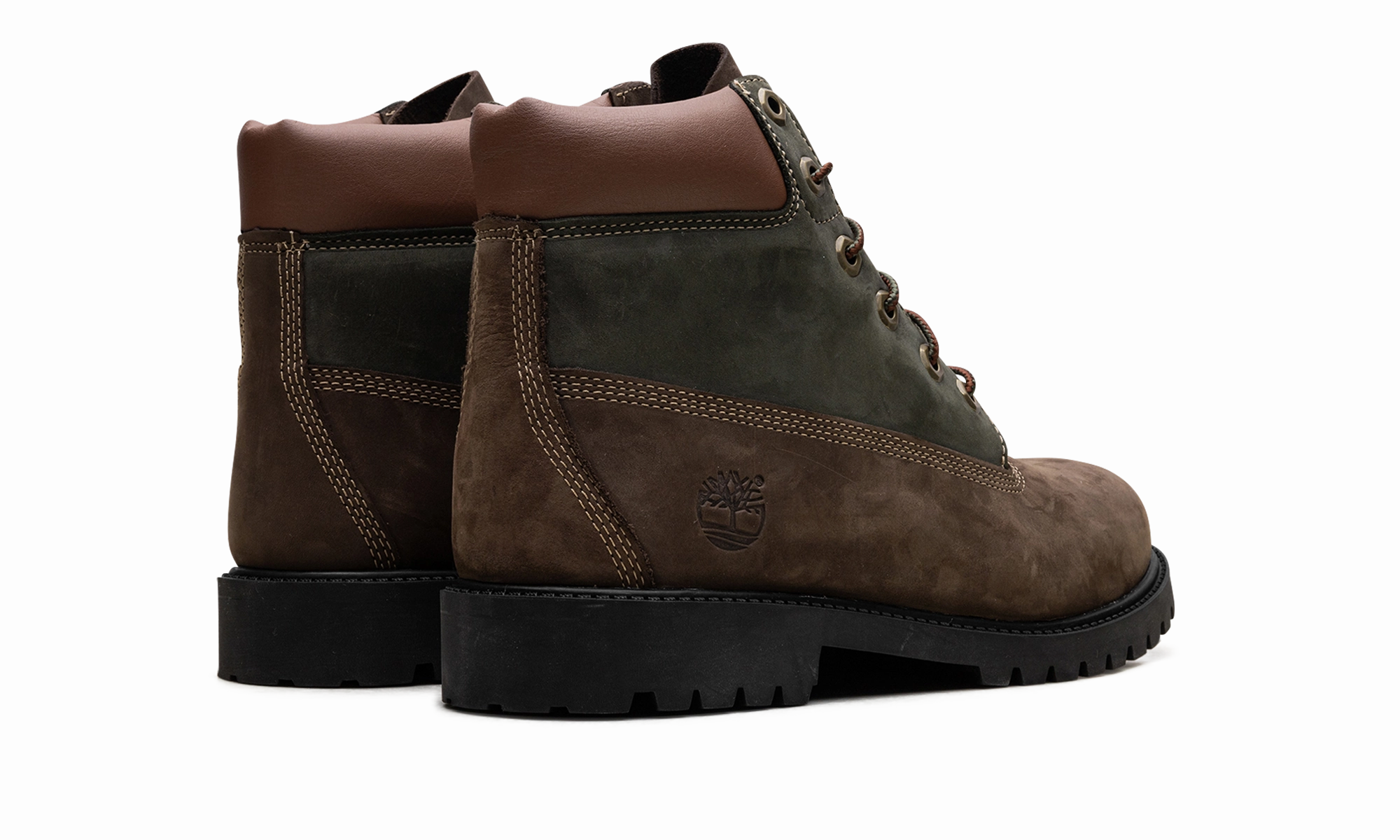 6 Inch Premium "Dark Brown/Green" Slim Profile well-made