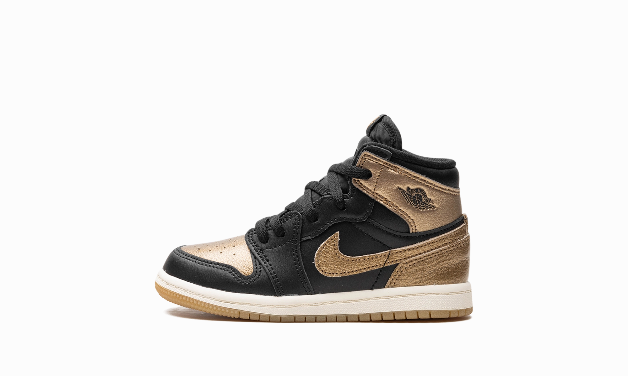 Iconic Piece Breath Grip Air Jordan 1 TD "Black Metallic Gold"