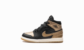 Iconic Piece Breath Grip Air Jordan 1 TD "Black Metallic Gold"