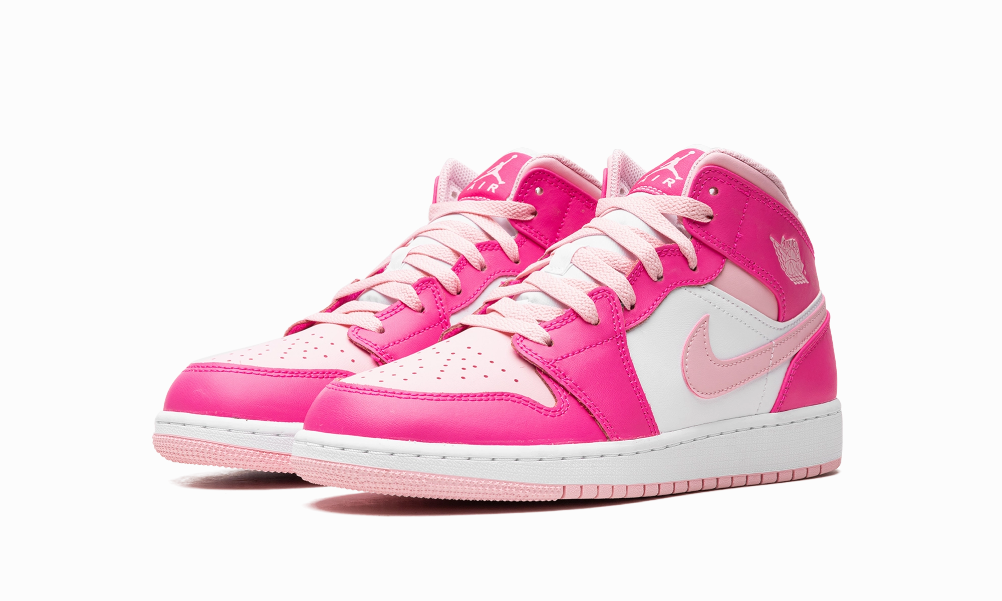 Air Jordan 1 Mid GS "Fierce Pink" Impact Step Easy Flex