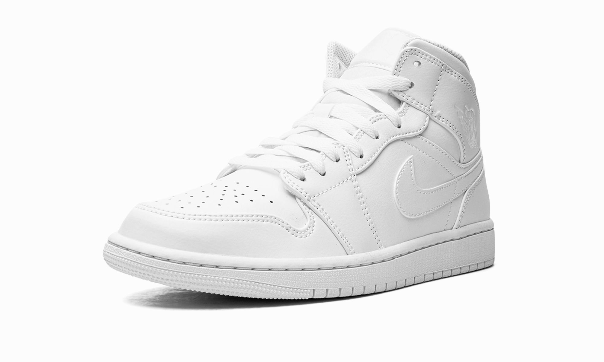 Soft Padding Air Jordan 1 Mid "Triple White"