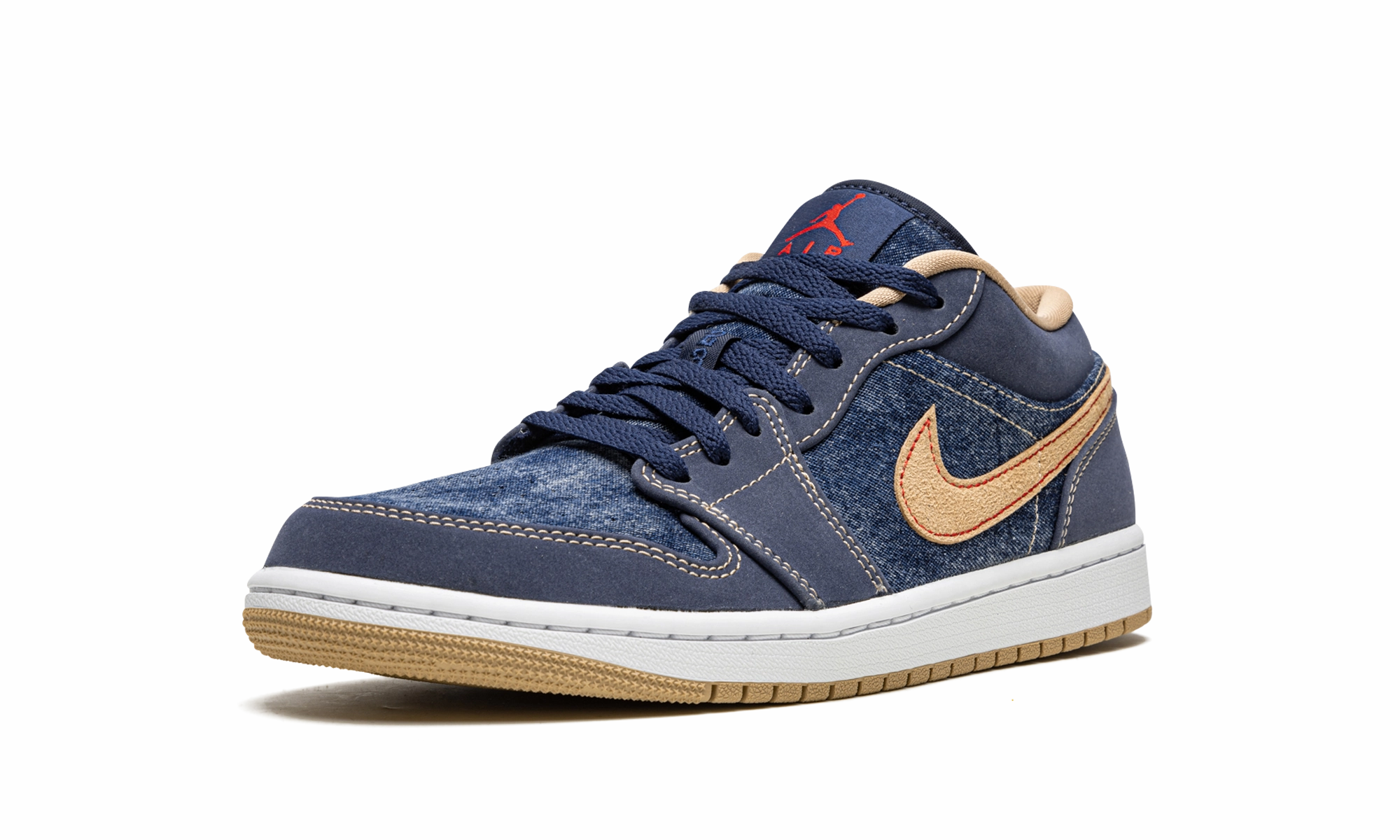 Air Jordan 1 Low SE "Denim" Distinctive materials Multi-functional performance