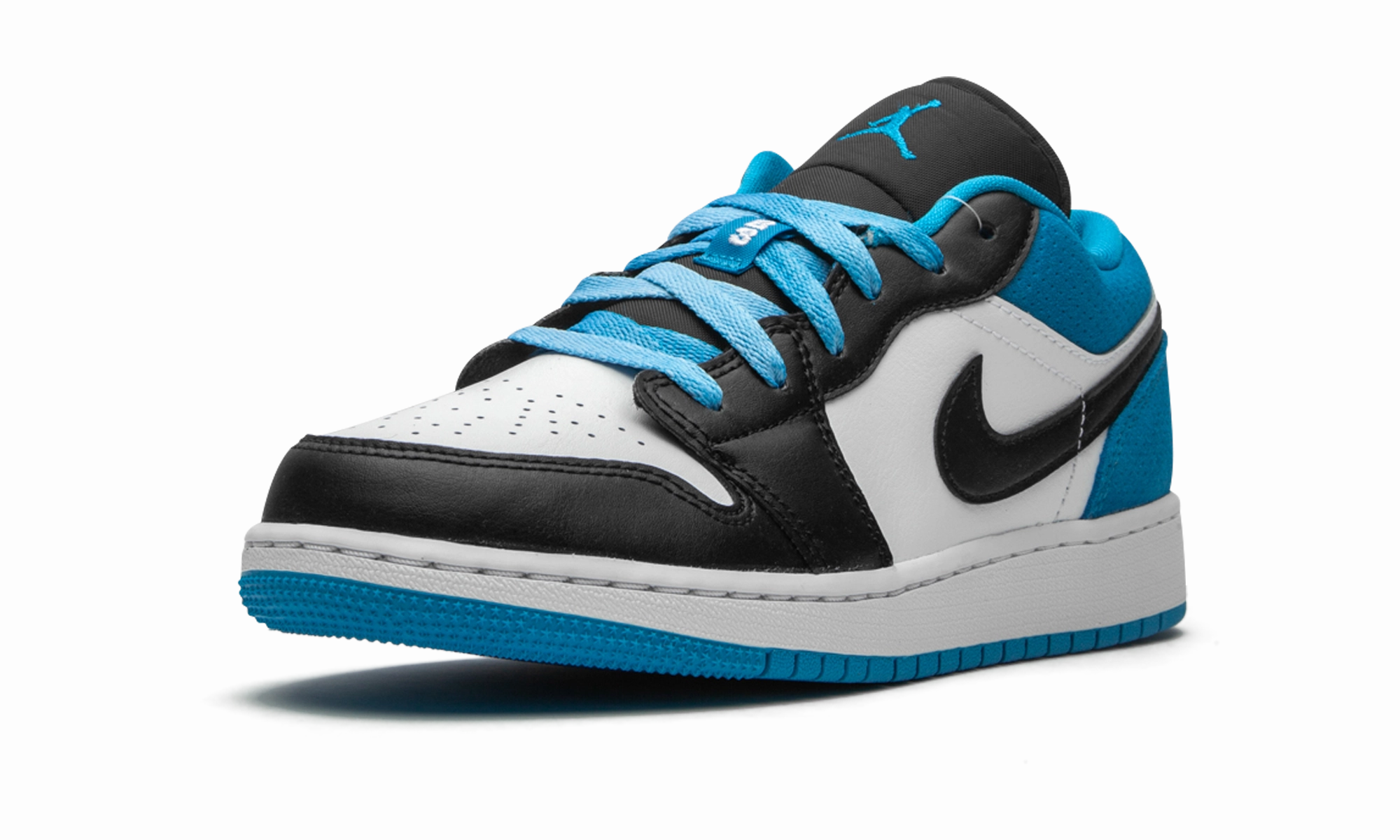 Air Jordan 1 Low SE GS "Laser Blue" Sleek Comfort Quick Lace System