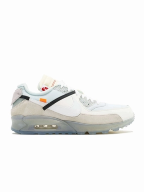 Nike Air Max 90 OFF-WHITE non - branded running shoes running in a marina area shoes