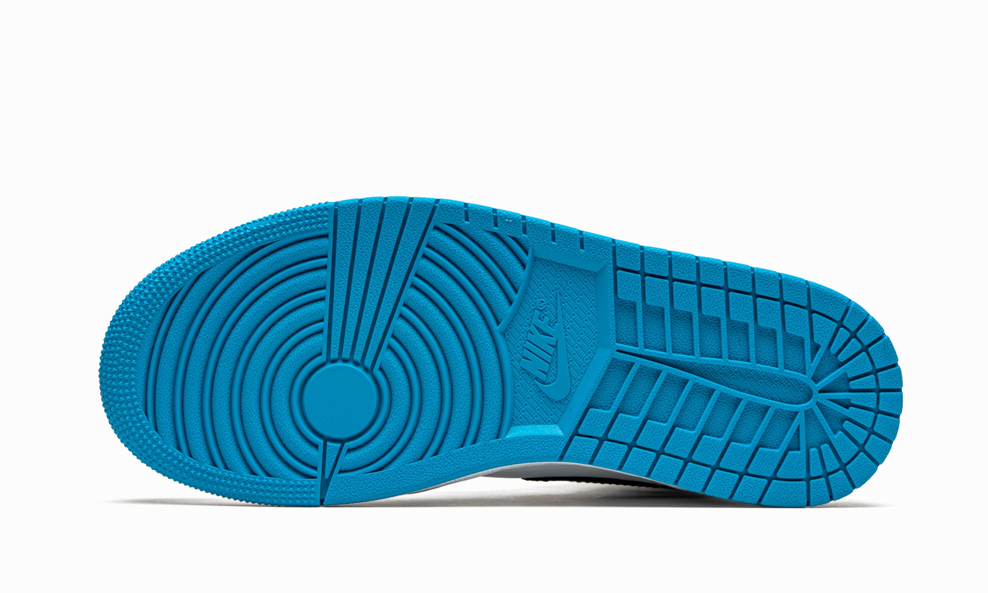 Air Jordan 1 Mid "White / Laser Blue" All-weather shock absorption