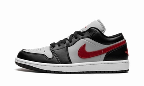Air Jordan 1 Low WMNS "Black / Grey / Red" Slim Style