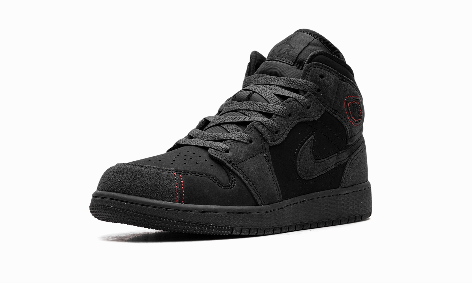 Core Runner Air Jordan 1 Mid GS "BLACK SUEDE"