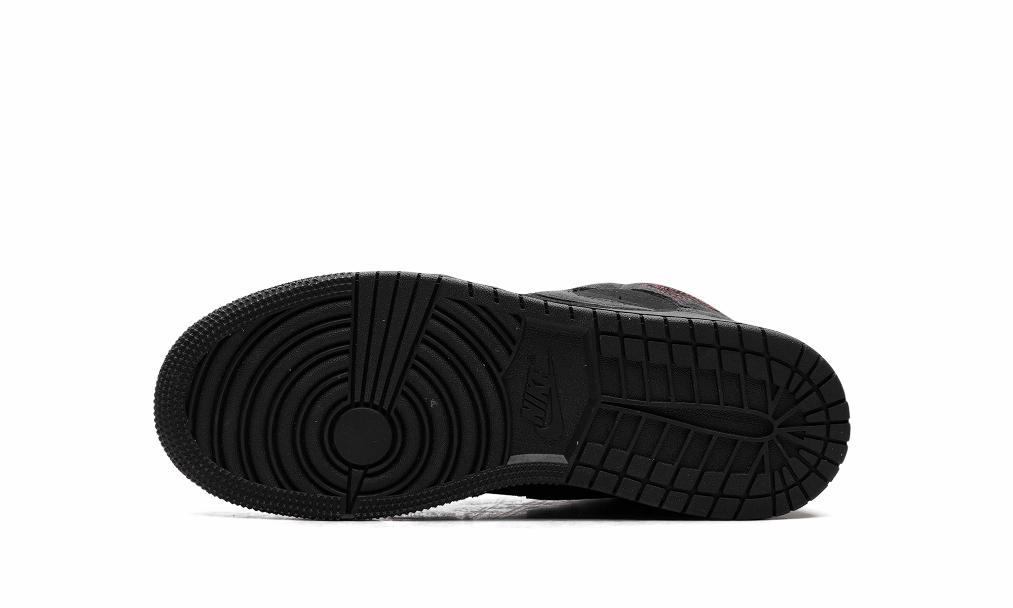 Shock-absorbent arch slip-resistant Air Jordan 1 Mid GS "BLACK SUEDE"